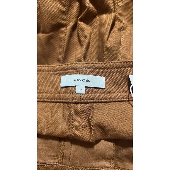 Vince Tie Waist Culotte Size 12 Color Teakwood New $265 - Picture 14 of 16